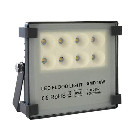 Proyector de área metal vidrio exterior IP65 12,5x11 cm LED 10 W - MUFO0051
