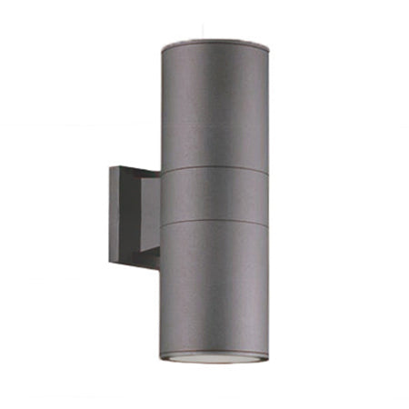 Foco metal gris exterior / bidireccional  IP 54 Ø 9x26 cm 2 luces E27 - MUFO0059