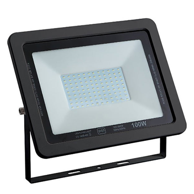 Proyector de área aluminio vidrio gris oscuro exterior IP65  27x21 cm  LED 100 W