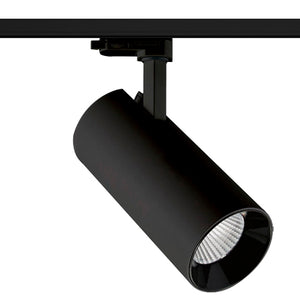 Foco riel metal negro Ø 7,3x22 cm LED 30W - MUFO0072
