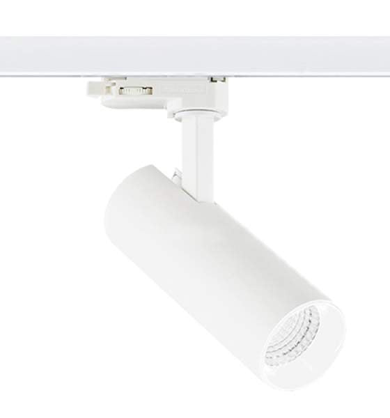 Foco riel metal blanco Ø 5,5x19,6 cm LED 15W - MUFO0075