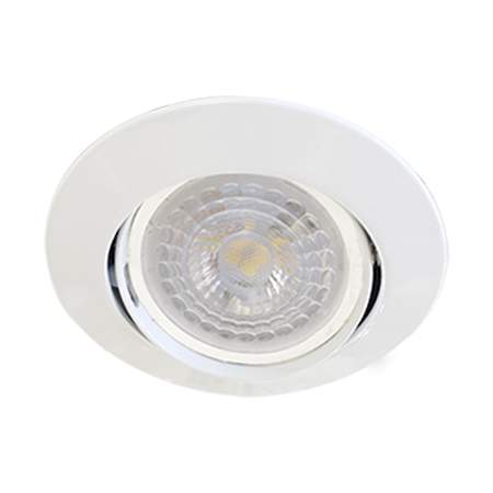 Foco embutido aluminio blanco corte Ø 7 cm GU10 - MUFO0077