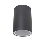 Foco metal vidrio templado negro sobrepuesto IP44 Ø 6x9 cm GU10 - MUFO0082