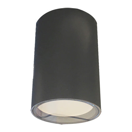 Foco metal vidrio templado gris sobrepuesto IP 44 Ø 6x9 cm GU10 - MUFO0083