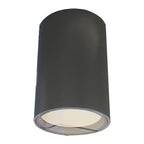 Foco metal vidrio templado gris sobrepuesto IP 44 Ø 6x9 cm GU10 - MUFO0083