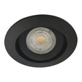 Foco embutido aluminio negro corte Ø 9 cm GU10 - MUFO0084