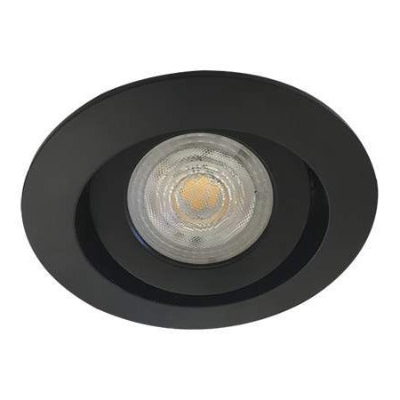 Foco embutido aluminio negro corte Ø 9 cm GU10 - MUFO0084