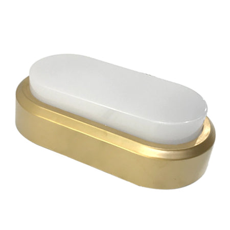 Foco sobrepuesto acrílico dorado exterior LED 12W - MUFO0100
