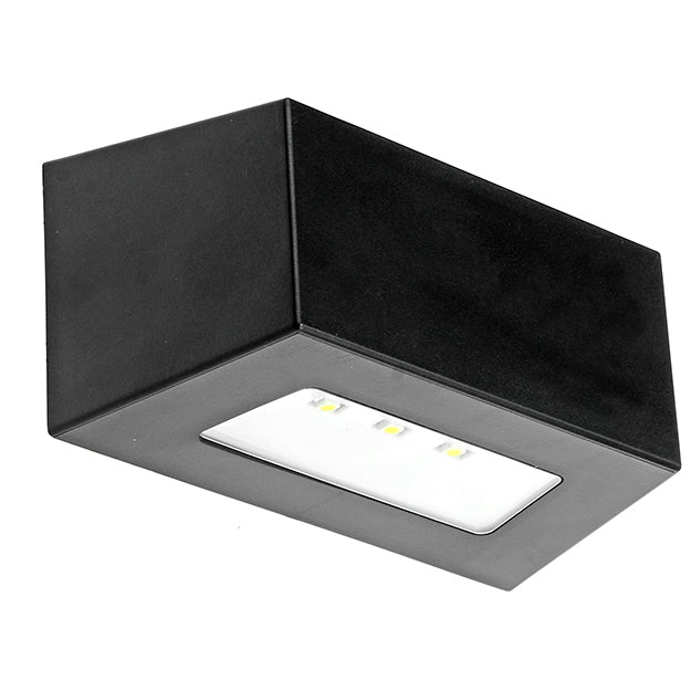 Foco sobrepuesto exterior plástico negro solar pack 2 unidades 10x5 cm IP54 LED 0,5W - MUFO0101