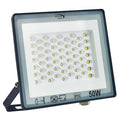 Proyector de área aluminio vidrio gris oscuro exterior IP66  20x16 cm  LED 50W - MUFO0109