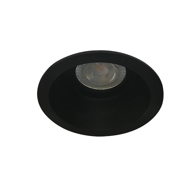 Foco embutido retraído metal negro Ø8,9 cm GU10 - MUFO0115