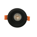 Foco embutido retraído metal negro Ø8,9 cm GU10 - MUFO0115