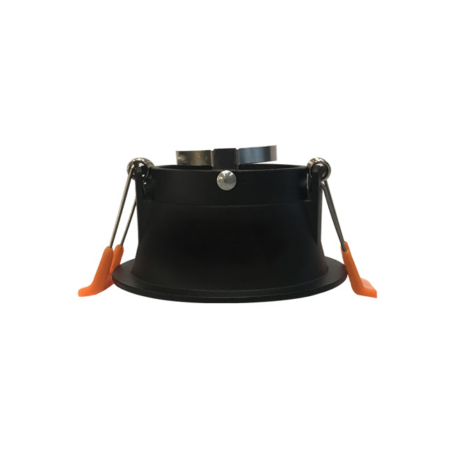 Foco embutido retraído metal negro Ø8,9 cm GU10 - MUFO0115