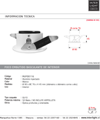 Foco embutido aluminio blanco óptica profunda Ø9x4,5 cm GU10 - MUFO0116