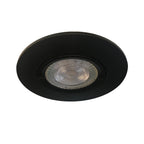 Foco embutido PVC negro Ø9 cm GU10 - MUFO0119