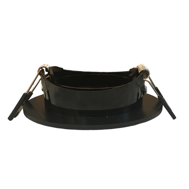 Foco embutido PVC negro Ø9 cm GU10 - MUFO0119