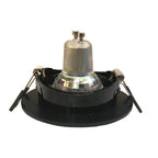 Foco embutido PVC negro Ø9 cm GU10 - MUFO0119
