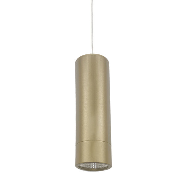 Lámpara colgante metal oro 15W Ø6x20 cm LED - MULC0003
