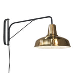 Apliqué metal negro bronce brazo movible Ø28x61x30 cm E27 - ONAP0034