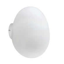 Cargar imagen en el visor de la galería, Apliqué metal blanco vidrio empavonado de 24x22x33 cm LED 5W - ONAP0046
