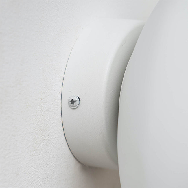 Apliqué metal blanco vidrio empavonado de Ø20x13 cm LED 5W - ONAP0048
