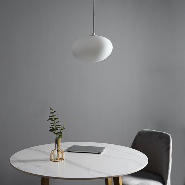 Lámpara colgante metal vidrio empavonado Ø33x1,30 cm LED 5 W - ONLC0058