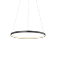 Lámpara colgante aluminio negro aro Ø 60 cm LED 38W - OYLC0001