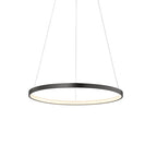 Lámpara colgante aluminio negro aro Ø 60 cm LED 38W - OYLC0001