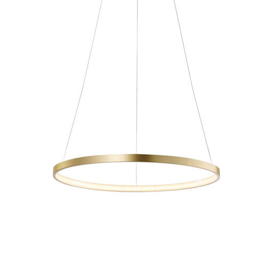 Lámpara colgante aluminio oro aro Ø 60 cm LED 38W - OYLC0002