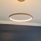 Lámpara colgante aluminio oro aro Ø 60 cm LED 38W - OYLC0002