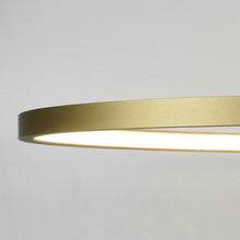Cargar imagen en el visor de la galería, Lámpara colgante aluminio oro aro Ø 120 cm LED 78W - OYLC0008
