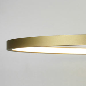 Lámpara colgante aluminio oro aro Ø 120 cm LED 78W - OYLC0008