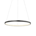 Lámpara colgante aluminio negro aro Ø 80 cm LED 48W - OYLC0003