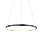 Lámpara colgante aluminio negro aro Ø 80 cm LED 48W - OYLC0003