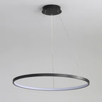 Lámpara colgante aluminio negro aro Ø 80 cm LED 48W - OYLC0003