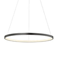 Lámpara colgante aluminio negro aro Ø 100 cm LED 58W - OYLC0005