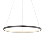 Lámpara colgante aluminio negro aro Ø 100 cm LED 58W - OYLC0005
