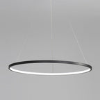 Lámpara colgante aluminio negro aro Ø 100 cm LED 58W - OYLC0005