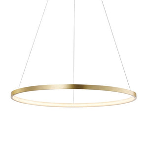 Lámpara colgante aluminio oro aro Ø 100 cm LED 58W - OYLC0006