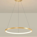 Lámpara colgante aluminio oro aro Ø 100 cm LED 58W - OYLC0006
