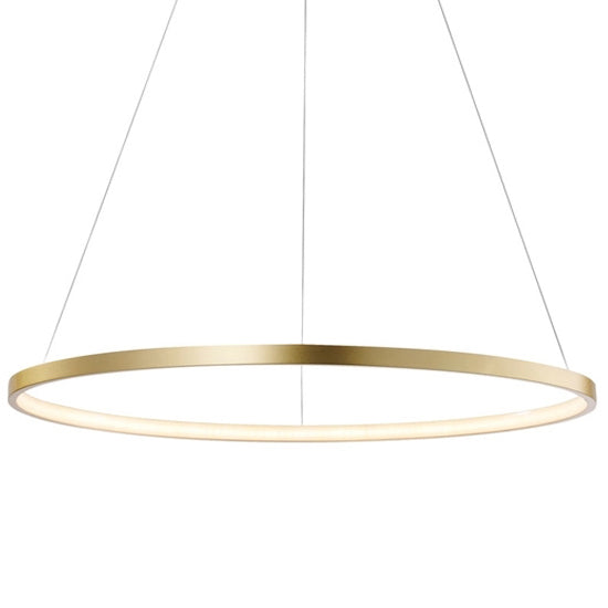 Lámpara colgante aluminio oro aro Ø 120 cm LED 78W - OYLC0008