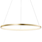 Lámpara colgante aluminio oro aro Ø 120 cm LED 78W - OYLC0008