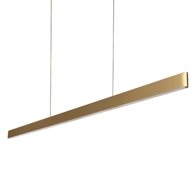 Lámpara colgante lineal aluminio oro largo 1,18 cm LED 40W - OYLC0010