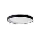Plafón aluminio negro difusor acrílico Ø 28 cm LED 20W - OYPL0002