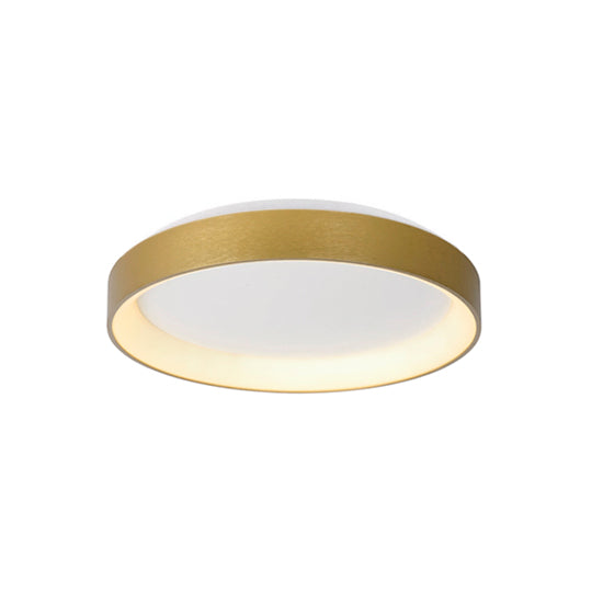 Plafón aluminio bronce difusor acrílico Ø 28 cm LED 20W - OYPL0003