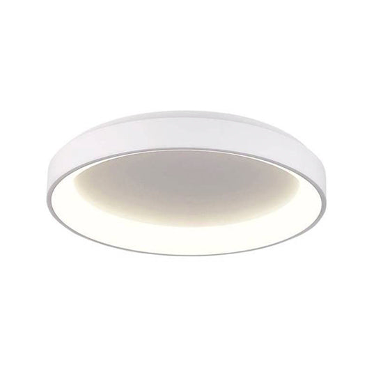 Plafón aluminio blanco difusor acrílico Ø 38 cm LED 30W - OYPL0004