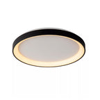 Plafón aluminio negro difusor acrílico Ø 38 cm LED 30W - OYPL0005