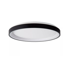 Plafón aluminio negro difusor acrílico Ø 38 cm LED 30W - OYPL0005