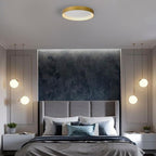 Plafón aluminio bronce difusor acrílico Ø 38 cm LED 30W - OYPL0006