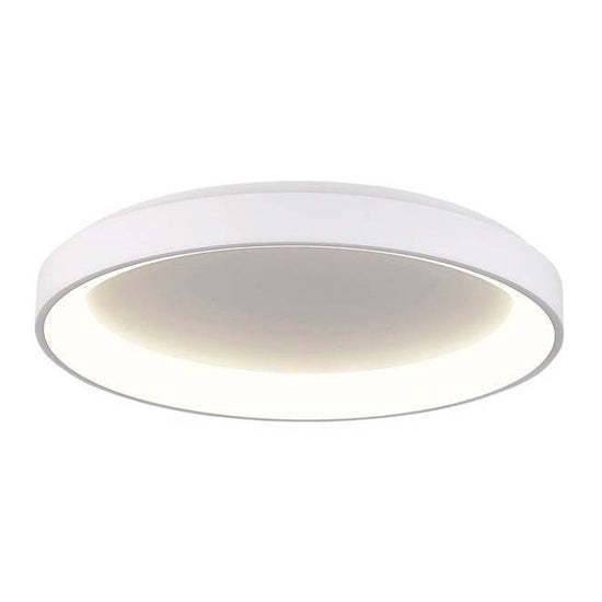 Plafón aluminio blanco difusor acrílico Ø 48 cm LED 38W - OYPL0007